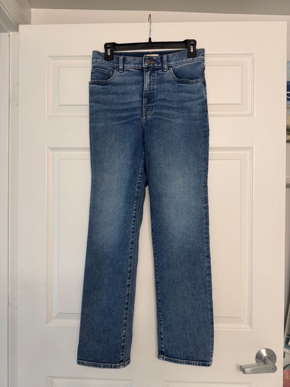 UpWest Women's Straight-Leg Midwash Jeans